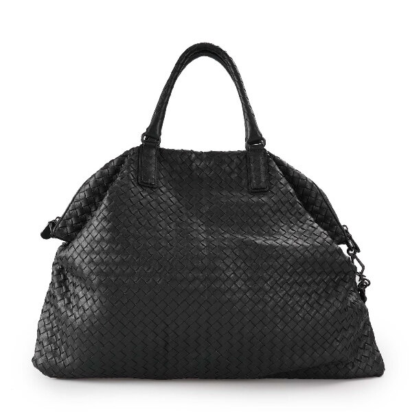 Bottega Veneta - Anthracite Intrecciato Leather Convertible Bag